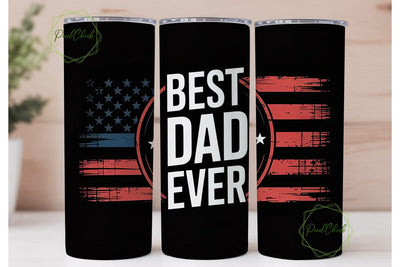 Best Dad Ever 20oz Tumbler Wrap Sublimation PixelChick 