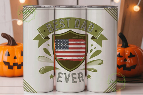 Best Dad Ever 20oz Tumbler Wrap Sublimation PixelChick 