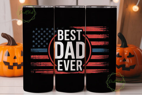 Best Dad Ever 20oz Tumbler Wrap Sublimation PixelChick 
