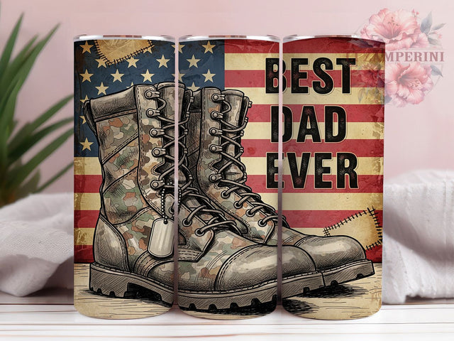 Best Dad Ever Patriotic Tumbler Wrap, Patriotic Dad Sublimation PNG, 4th Of July Dad Tumbler, 20oz Skinny Tumbler Wrap, American Flag Dad Design, Red White Blue Tumbler Wrap Sublimation Li Zamperini 