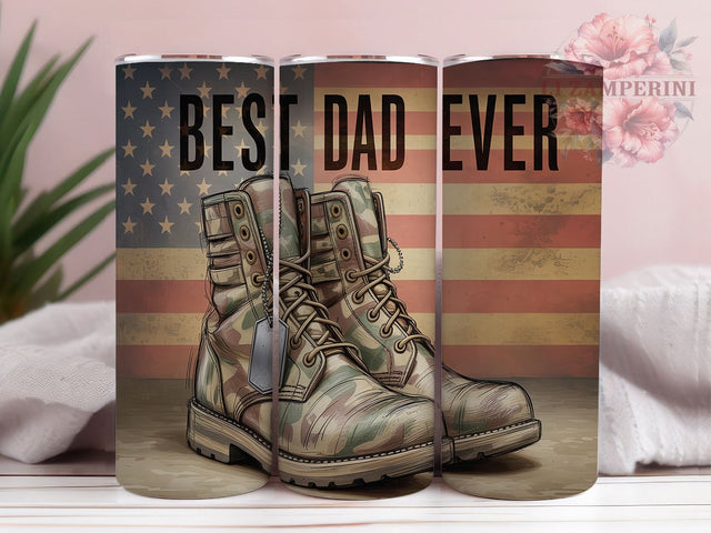 Best Dad Ever Patriotic Tumbler Wrap, Patriotic Dad Sublimation PNG, 4th Of July Dad Tumbler, 20oz Skinny Tumbler Wrap, American Flag Dad Design, Red White Blue Tumbler Wrap Sublimation Li Zamperini 