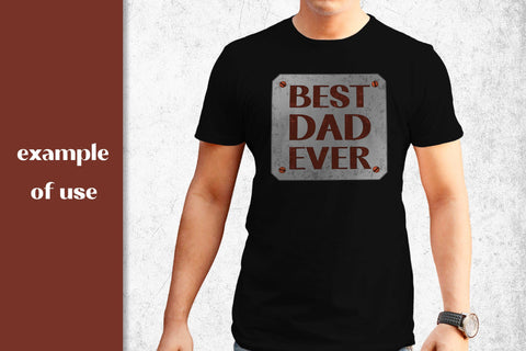 Best Dad Ever PNG Fathers Day Sublimation Print | Daddy Gift Design | Best Dad for Greeting Cards, T-Shirts, Mug | Digital Download Vector Sublimation AnnaViolet_store 