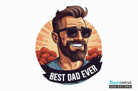 Best dad ever Sublimation Design Sublimation Regulrcrative 