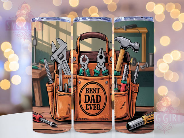 Best Dad Ever Toolbox Fix-It Handyman Tumbler, Toolbox Tumbler Wrap, Handyman Gift Tumbler, 20oz Dad Tumbler Design, Father's Day Tumbler Wrap, Fix It Dad Sublimation, Repair Tools Tumbler Design Sublimation SvggirlplusArt 