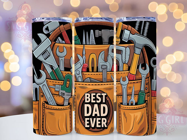Best Dad Ever Toolbox Fix-It Handyman Tumbler, Toolbox Tumbler Wrap, Handyman Gift Tumbler, 20oz Dad Tumbler Design, Father's Day Tumbler Wrap, Fix It Dad Sublimation, Repair Tools Tumbler Design Sublimation SvggirlplusArt 