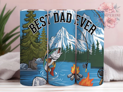 Best Dad Fishing Father's Day Tumbler, Fishing Tumbler, Father's Day Gift, Dad Life Tumbler, Fisherman Gift, 20oz Sublimation Wrap, Outdoor Sports Tumbler Sublimation Li Zamperini 