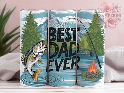 Best Dad Fishing Father's Day Tumbler, Fishing Tumbler, Father's Day Gift, Dad Life Tumbler, Fisherman Gift, 20oz Sublimation Wrap, Outdoor Sports Tumbler Sublimation Li Zamperini 