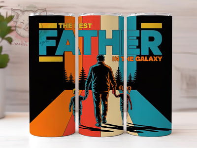Best Dad In Galaxy 20oz Tumbler Wrap, Father Figure, Funny Dad Quote, Father’s Day Gift, Space Theme, 20oz Tumbler Wrap, Sublimation PNG Sublimation Lara' s Designs 