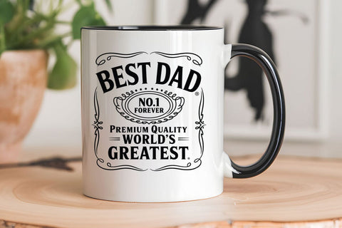 Best Dad No.1 Forever Premium Quality Worlds Greates SVG Angelina750 