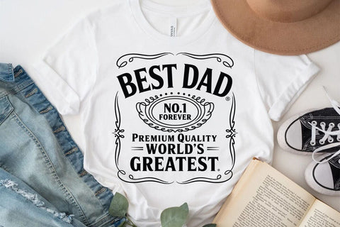 Best Dad No.1 Forever Premium Quality Worlds Greates SVG Angelina750 
