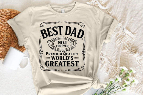 Best Dad No.1 Forever Premium Quality Worlds Greates SVG Angelina750 