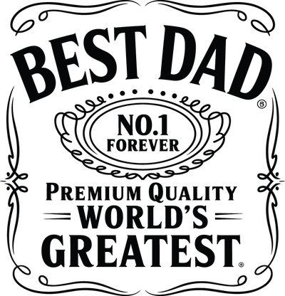 Best Dad No.1 Forever Premium Quality Worlds Greates SVG Angelina750 