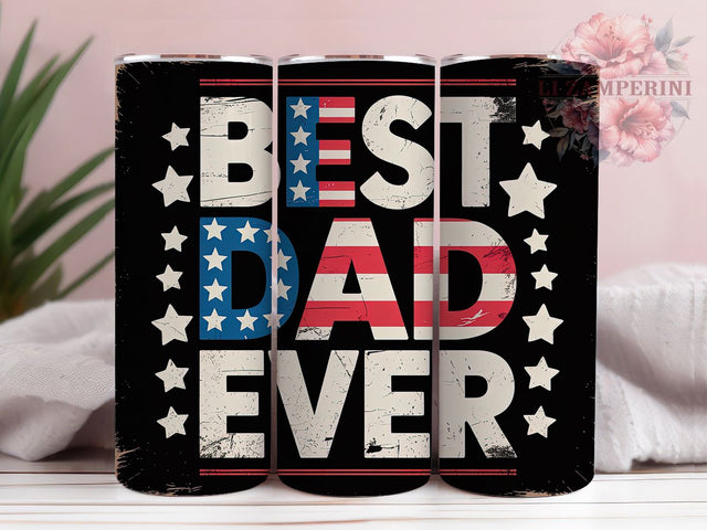 Best Dad Patriotic 20oz Tumbler Wrap, Patriotic Dad, American Flag, Father’s Day Gift, Dad Quote, 20oz Tumbler Wrap, Sublimation PNG Sublimation Li Zamperini 