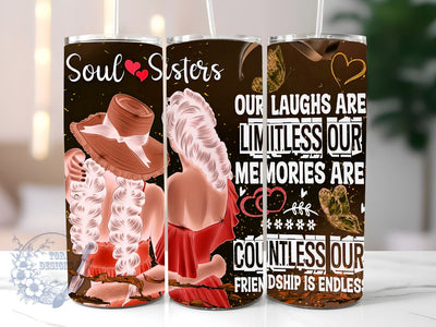 Best Friend 20oz Skinny Tumbler, Our Laughs Are Limitless Tumbler Png, Straight & Tapered Tumbler Wrap, Instant Digital Download Sublimation ToriDesigns 