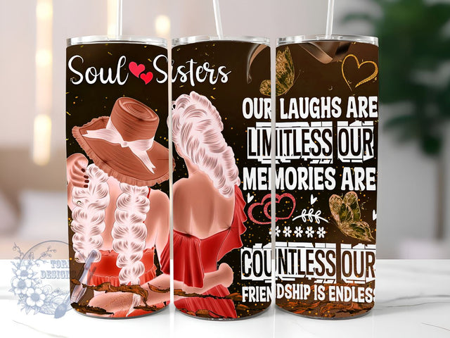 Best Friend 20oz Skinny Tumbler, Our Laughs Are Limitless Tumbler Png, Straight & Tapered Tumbler Wrap, Instant Digital Download Sublimation ToriDesigns 