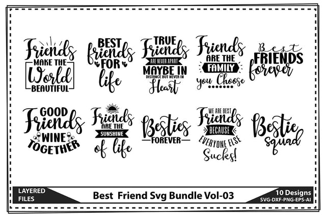Best Friend Svg Bundle Vol-03 SVG shah alam 