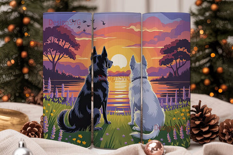 Best Friends Dog 20oz Tumbler Wrap Sublimation DesignSVG 