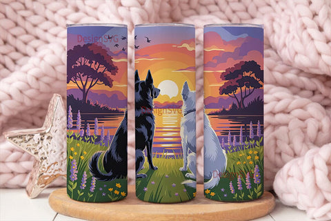 Best Friends Dog 20oz Tumbler Wrap Sublimation DesignSVG 