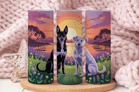 Best Friends Dog 20oz Tumbler Wrap Sublimation DesignSVG 