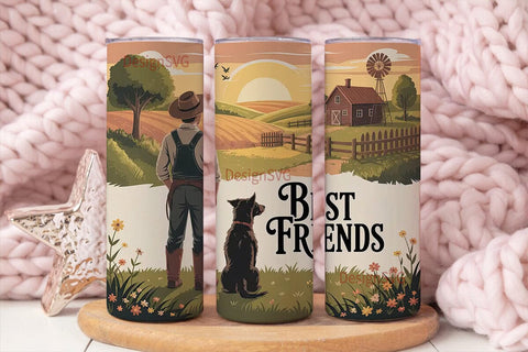 Best Friends Farm 20oz Tumbler Wrap Sublimation DesignSVG 
