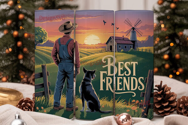 Best Friends Farm 20oz Tumbler Wrap Sublimation DesignSVG 