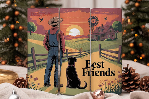 Best Friends Farm 20oz Tumbler Wrap Sublimation DesignSVG 