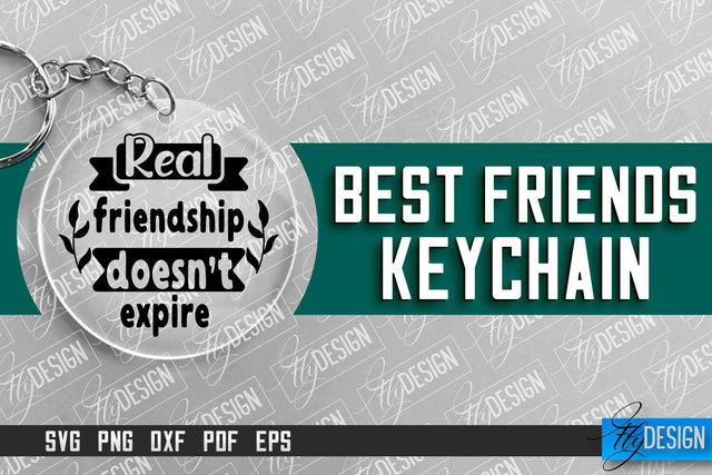 Best Friends Keychain Design | Funny Quotes SVG | Friendship SVG SVG Fly Design 