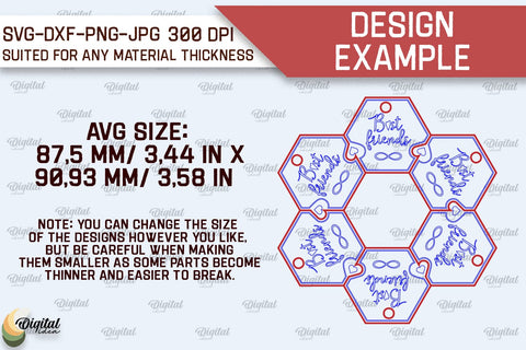 Best Friends Keychains LaserCut Bundle. Couple Keychains SVG SVG Evgenyia Guschina 