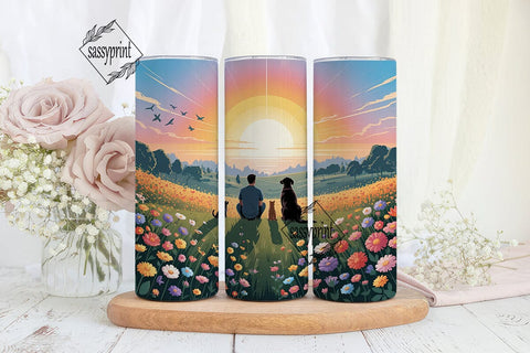 Best Friends Sunset View 20oz Tumbler Sublimation sassyprint 