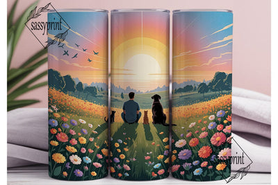 Best Friends Sunset View 20oz Tumbler Sublimation sassyprint 