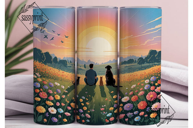 Best Friends Sunset View 20oz Tumbler Sublimation sassyprint 