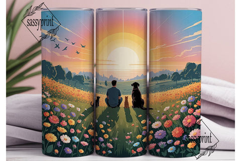 Best Friends Sunset View 20oz Tumbler Sublimation sassyprint 