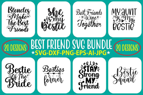 Best Friends SVG Bundle SVG Syaman 