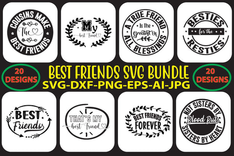 BEST-FRIENDS-SVG-BUNDLE SVG Syaman 