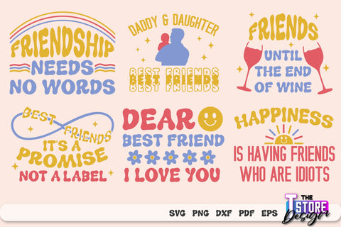 Best Friends SVG | Funny Quotes SVG | Friendship SVG | Besties Design v.1 SVG The T Store Design 