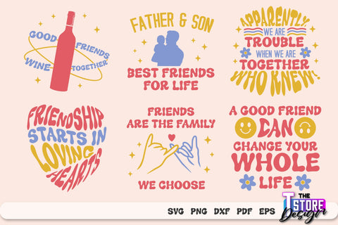 Best Friends SVG | Funny Quotes SVG | Friendship SVG | Besties Design v.1 SVG The T Store Design 