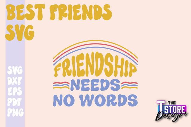 Best Friends SVG | Funny Quotes SVG | Friendship SVG | Besties Design v.1 SVG The T Store Design 
