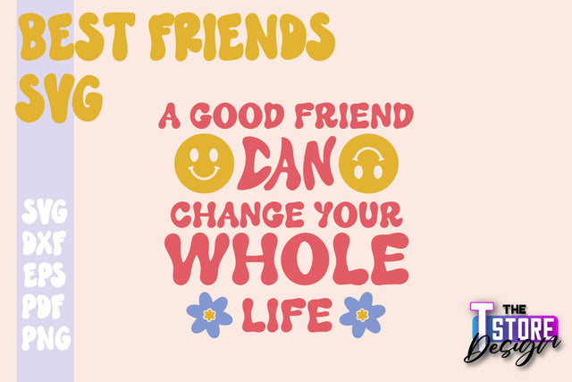 Best Friends SVG | Funny Quotes SVG | Friendship SVG | Besties Design v.1 SVG The T Store Design 