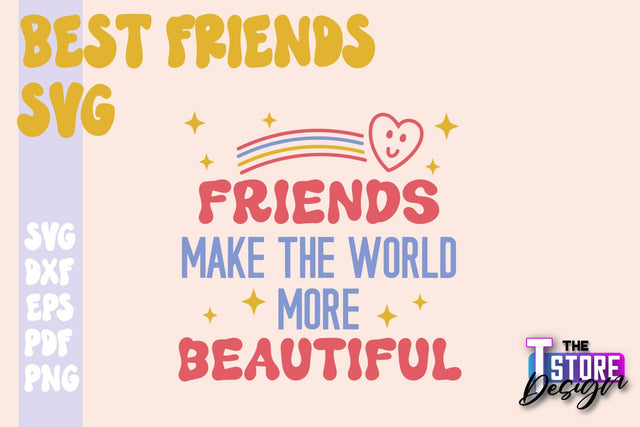 Best Friends SVG | Funny Quotes SVG | Friendship SVG | Besties Design v.1 SVG The T Store Design 