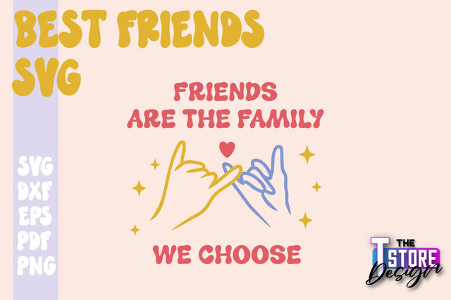 Best Friends SVG | Funny Quotes SVG | Friendship SVG | Besties Design v.1 SVG The T Store Design 