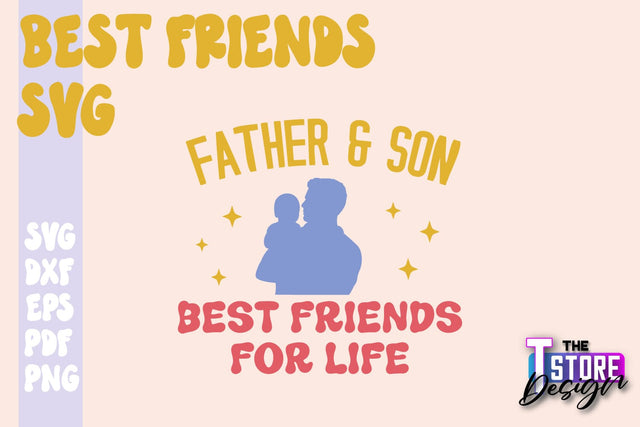 Best Friends SVG | Funny Quotes SVG | Friendship SVG | Besties Design v.1 SVG The T Store Design 