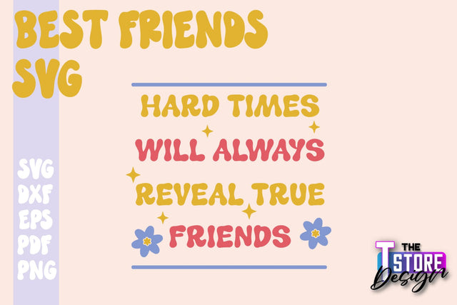 Best Friends SVG | Funny Quotes SVG | Friendship SVG | Besties Design v.1 SVG The T Store Design 