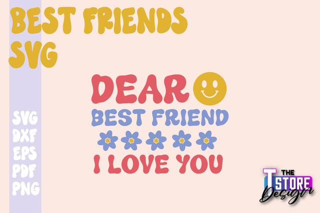 Best Friends SVG | Funny Quotes SVG | Friendship SVG | Besties Design v.1 SVG The T Store Design 
