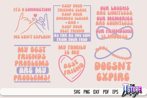 Best Friends SVG | Funny Quotes SVG | Friendship SVG | Besties Design v.2 SVG The T Store Design 