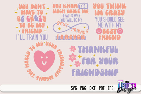 Best Friends SVG | Funny Quotes SVG | Friendship SVG | Besties Design v.2 SVG The T Store Design 