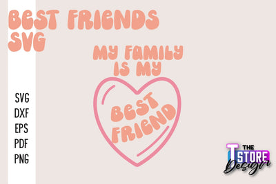 Best Friends SVG | Funny Quotes SVG | Friendship SVG | Besties Design v.2 SVG The T Store Design 