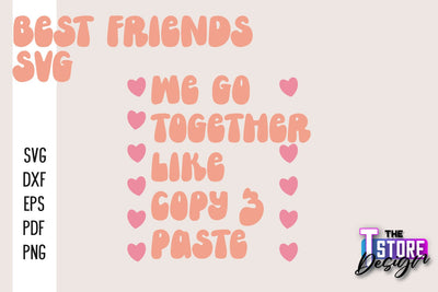 Best Friends SVG | Funny Quotes SVG | Friendship SVG | Besties Design v.2 SVG The T Store Design 