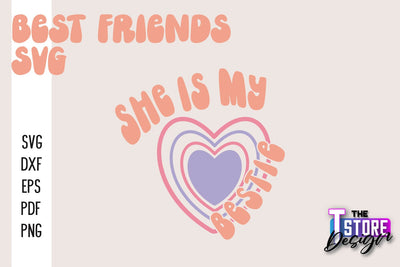Best Friends SVG | Funny Quotes SVG | Friendship SVG | Besties Design v.2 SVG The T Store Design 