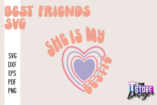 Best Friends SVG | Funny Quotes SVG | Friendship SVG | Besties Design v.2 SVG The T Store Design 