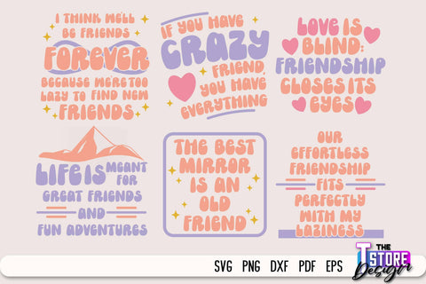Best Friends SVG | Funny Quotes SVG | Friendship SVG | Besties Design v.2 SVG The T Store Design 